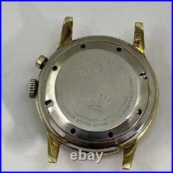 Vintage 1950's VULCAIN CRICKET Men's Alarm Watch For Parts Or Repair