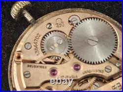 Vintage 1956 Omega 17 Jewels Watch Movement #420 For Parts Or Repair