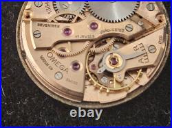 Vintage 1956 Omega 17 Jewels Watch Movement #420 For Parts Or Repair