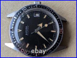 Vintage 1960's Bifora All SS German 20 ATM Skin Diver withPatina FOR PARTS/REPAIR