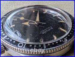 Vintage 1960's Bifora All SS German 20 ATM Skin Diver withPatina FOR PARTS/REPAIR