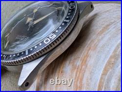 Vintage 1960's Bifora All SS German 20 ATM Skin Diver withPatina FOR PARTS/REPAIR