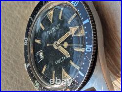 Vintage 1960's Nastrix All SS Diver withWarm Patina, AS 1701 Mvmt FOR PARTS/REPAIR Vintage 1960's Nastrix All SS Diver withWarm Patina, AS 1701 Mvmt FOR PARTS/REPAIR