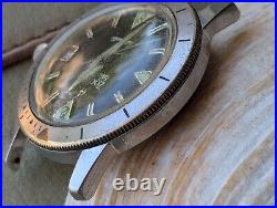 Vintage 1960's Zodiac Sea Wolf Diver withMint Dial, Signed Crown FOR PARTS/REPAIR