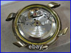 Vintage 1960s HAMILTON K-455 10KGF 17J Automatic Men's Watch -For Repair /Parts