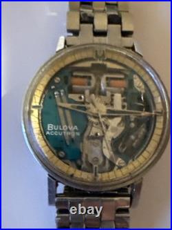 Vintage 1966 Bulova Accutron Spaceview 214 M5 As-Is (Parts Or Repair)