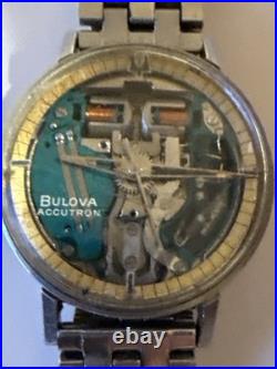 Vintage 1966 Bulova Accutron Spaceview 214 M5 As-Is (Parts Or Repair)