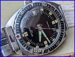 Vintage 1970's Bifora 115 Skin Diver Watch with10 ATM All SS Case FOR PARTS/REPAIR