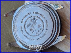 Vintage 1970s Cardinal Rallye GT World Time Diver withPatina, Runs FOR PARTS/REPAIR