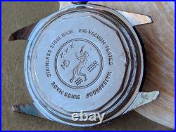 Vintage 1970s Cardinal Rallye GT World Time Diver withPatina, Runs FOR PARTS/REPAIR