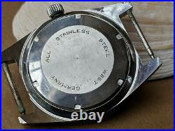 Vintage 1970s Helbros Day-Date German Diver Watch withWarm Patina FOR PARTS/REPAIR