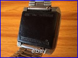 Vintage 1970s SYNCHRONAR Ragen Riehl Sunwatch LED Watch Sold 4 Parts/Repair
