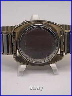 Vintage 1972 N2 Bulova Accutron Date Men's Watch HGE Bezel, Parts Or Repair