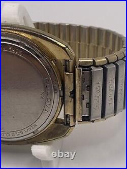 Vintage 1972 N2 Bulova Accutron Date Men's Watch HGE Bezel, Parts Or Repair