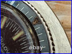 Vintage 1973 Bulova Day-Date Devil Diver Watch withSigned Crown FOR PARTS/REPAIR