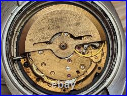 Vintage 1973 Bulova Day-Date Devil Diver Watch withSigned Crown FOR PARTS/REPAIR