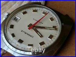 Vintage 1974 Caravelle West Germany Watch withSigned Crown, Runs FOR PARTS/REPAIR