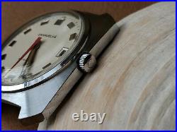 Vintage 1974 Caravelle West Germany Watch withSigned Crown, Runs FOR PARTS/REPAIR