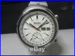 Vintage 1977 SEIKO Automatic Chronograph watch 6139-7100 for repair for parts