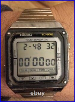 Vintage 1980' Rare Two Casio TC-500 Model 119 Touch Sensor Cal For Parts Repair