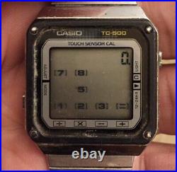 Vintage 1980' Rare Two Casio TC-500 Model 119 Touch Sensor Cal For Parts Repair