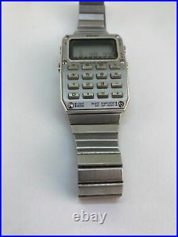 Vintage 1983 Seiko C515 5009 Calculator Watch Parts/Repair Partially Works