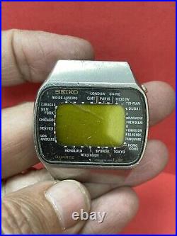 Vintage 2 Seiko Quartz Digital Men's Repair Parts watch R