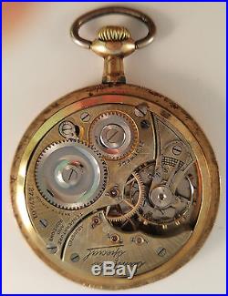 Vintage 21Jewels Illinois Santa Fe Special Pocket Watch Parts Repair