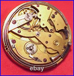 Vintage 40mm Repeater Keywind Pocket Watch Cylinder Movement No Dial Repairs