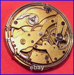 Vintage 40mm Repeater Keywind Pocket Watch Cylinder Movement No Dial Repairs