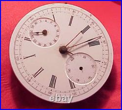 Vintage 43MM THE NASSAU PATENT 3245 POCKET WATCH O F CHRONOGRAPH REPAIR