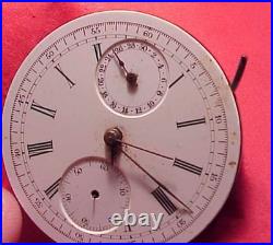 Vintage 43MM THE NASSAU PATENT 3245 POCKET WATCH O F CHRONOGRAPH REPAIR