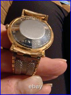 Vintage 50s Or 60s Benrus 3 star Self Winding Swiss Watch For Parts Or Repair