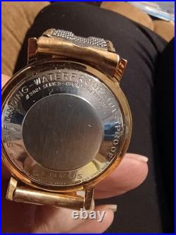 Vintage 50s Or 60s Benrus 3 star Self Winding Swiss Watch For Parts Or Repair