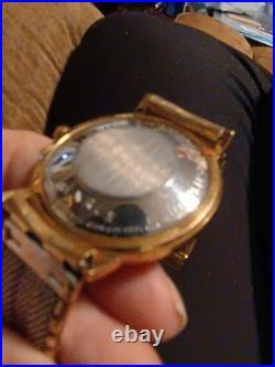 Vintage 50s Or 60s Benrus 3 star Self Winding Swiss Watch For Parts Or Repair