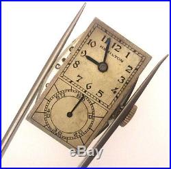 Vintage 980b Hamilton Mens Dr. Wristwatch Movement + Dial for Parts / Repair