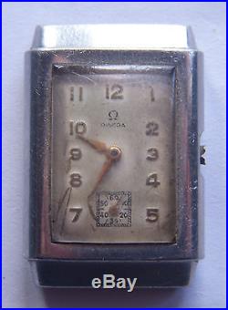 Vintage Acier Staybrite Omega Wristwatch 1930's Cal T. 17 for parts or repair