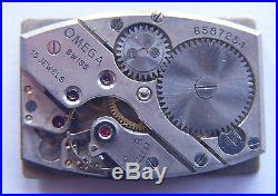 Vintage Acier Staybrite Omega Wristwatch 1930's Cal T. 17 for parts or repair