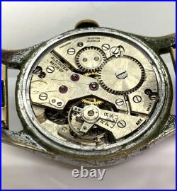 Vintage Alsta 17J Triple Date Wrist Watch For Parts / Repair