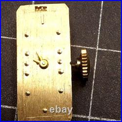 Vintage Altair 17 Jewel Swiss Watch Movement 14K Gold Dial Parts Repair