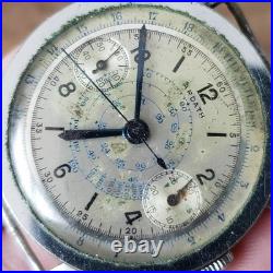 Vintage Ardath Chronograph Watch 37mm One Button Landeron Hahn, For Parts/Repair Vintage Ardath Chronograph Watch 37mm One Button Landeron Hahn, For Parts/Repair