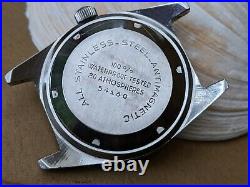 Vintage Arnex 20 ATM Diver Watch withAll SS Case, ETA 2472, Runs FOR PARTS/REPAIR