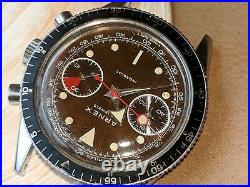 Vintage Arnex Divers Chronograph withChocolate Brown Dial, Runs FOR PARTS/REPAIR