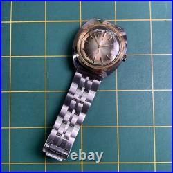 Vintage Aroma Bull Dog Automatic For Parts Or Repair Watch Stainless 118