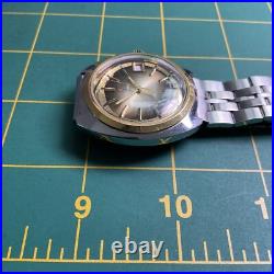 Vintage Aroma Bull Dog Automatic For Parts Or Repair Watch Stainless 118