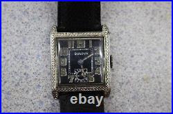 Vintage Art Deco Mens Bulova Wrist Watch (for Parts Or Repair)