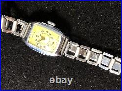 Vintage ArtDeco Men's Watch Westclox Rectangular Made In USA For Parts Or Repair