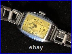 Vintage ArtDeco Men's Watch Westclox Rectangular Made In USA For Parts Or Repair