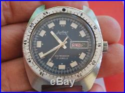Vintage Austin Deluxe 17J Automatic Men's Diver Watch - For Parts /Repair
