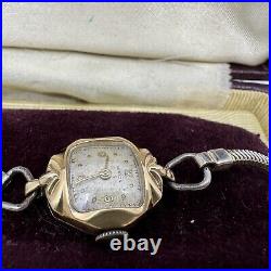 Vintage Avalon 14K Yellow Gold Womens Watch Orig Box 17J Swiss PARTS/REPAIR Vintage Avalon 14K Yellow Gold Womens Watch Orig Box 17J Swiss PARTS/REPAIR